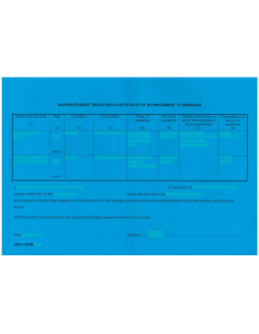 Certificado de Capacidad Matrimonial