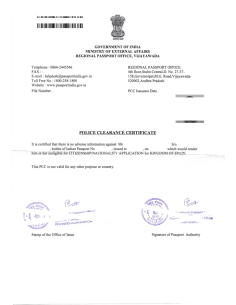Certificado de antecedentes penales + Apostilla