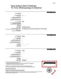 Partida de Nacimiento + Apostilla
